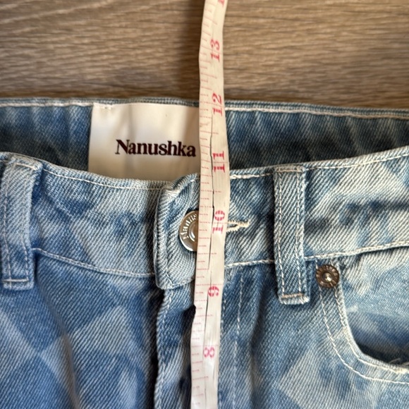 NEW NANUSHKA Zoey logo-print high-rise kick-flare jeans - Picture 9 of 15